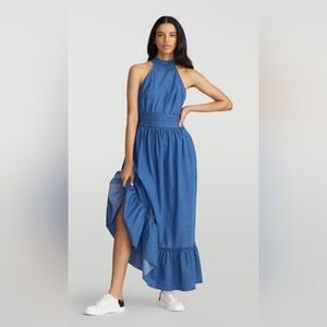 Gabrielle Union denim maxi dress
